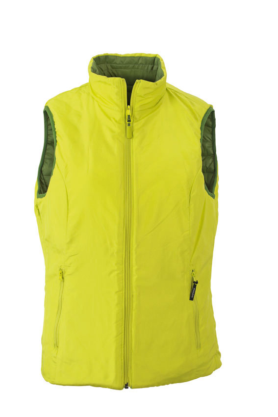 Lightweight reversible Sorona packaway gilet