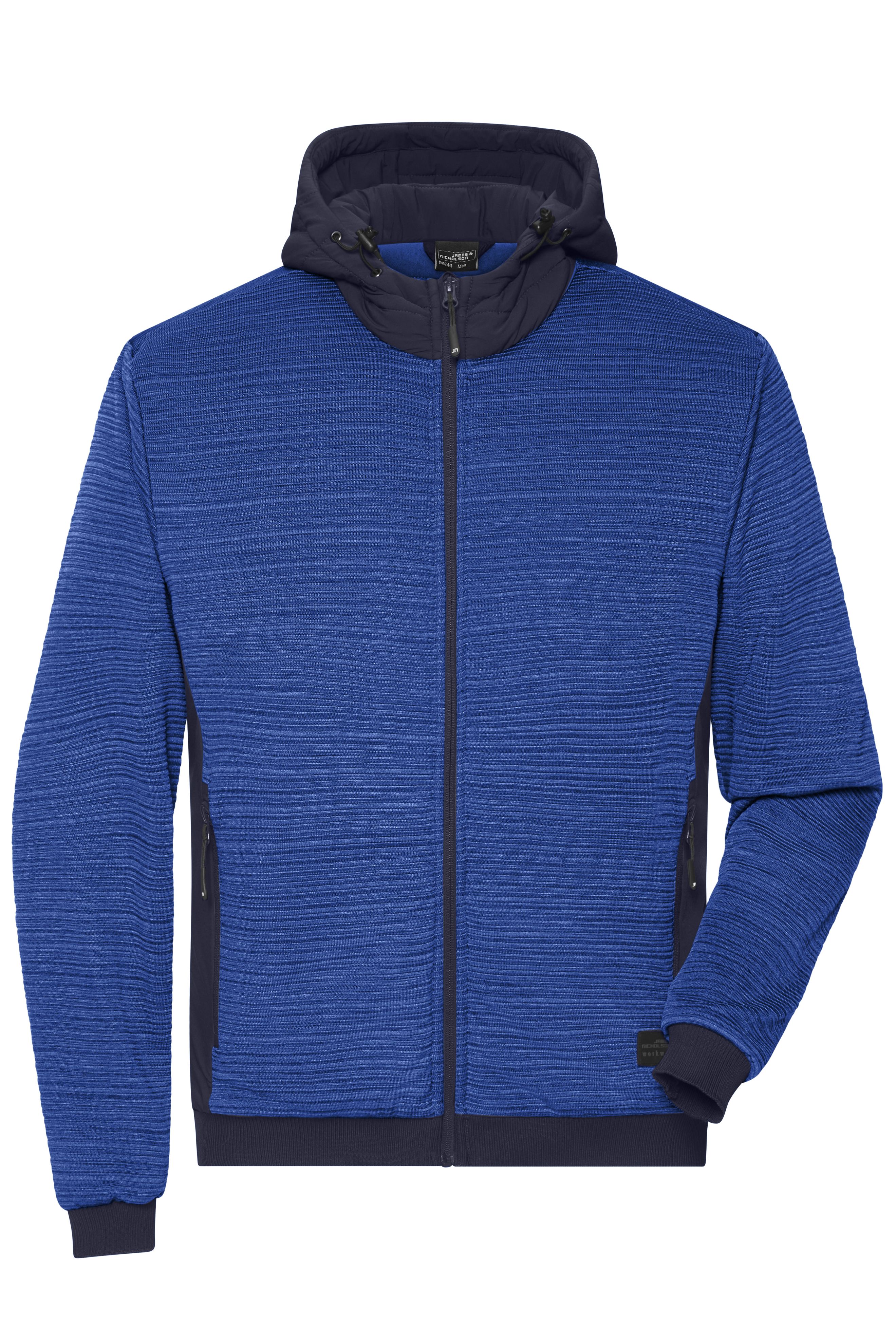 James and Nicholson :: Jackets :: Men's Padded Hybrid Hooded Jacket ...